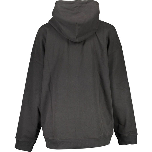 Tommy Hilfiger Elegant Hooded Zip Sweatshirt in Black Tommy Hilfiger