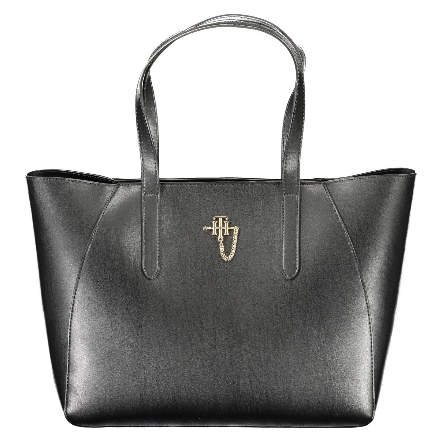 Tommy Hilfiger Elegant Black Shoulder Bag with Contrasting Details Tommy Hilfiger