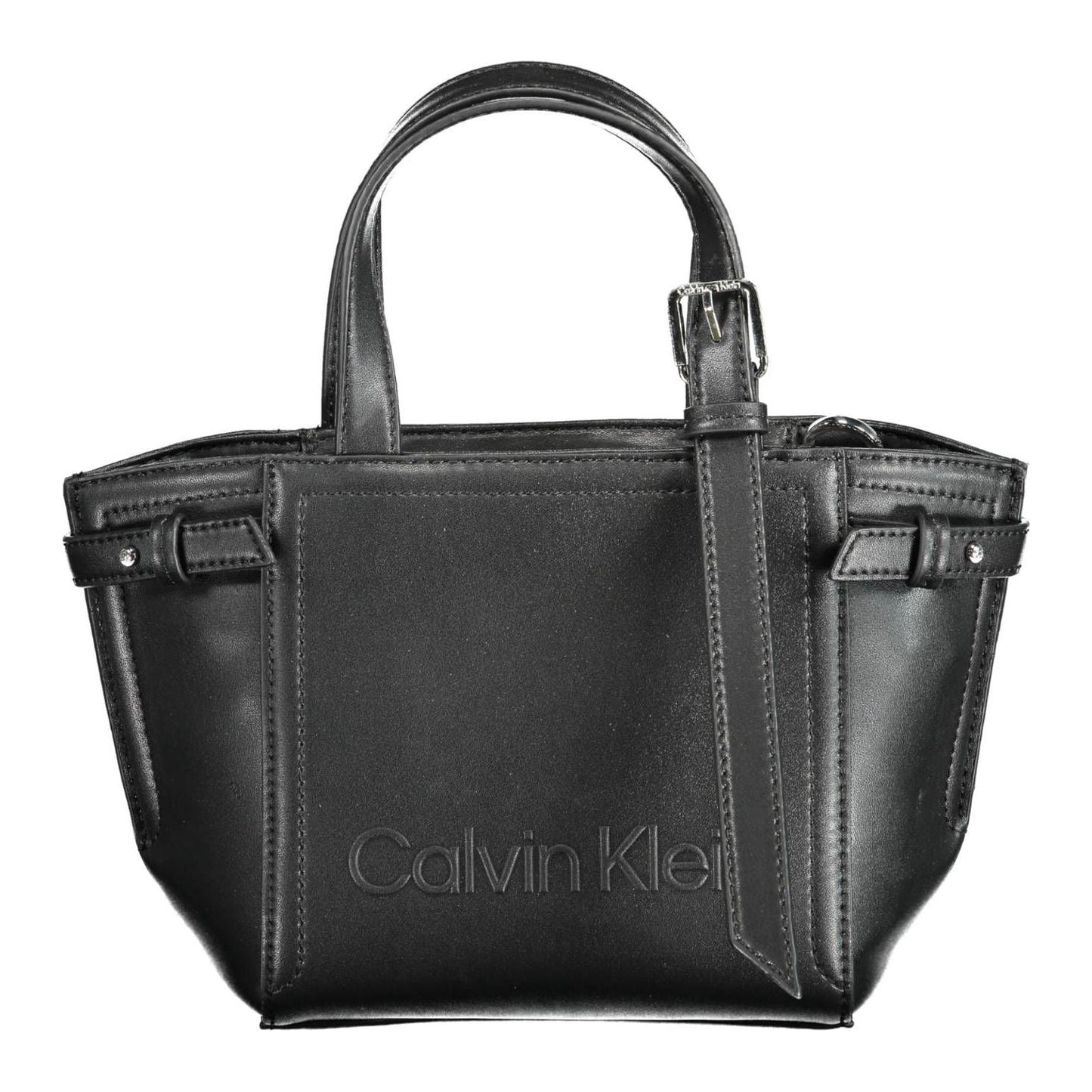 Calvin Klein Chic Black Shoulder Handbag with Zip Closure Calvin Klein