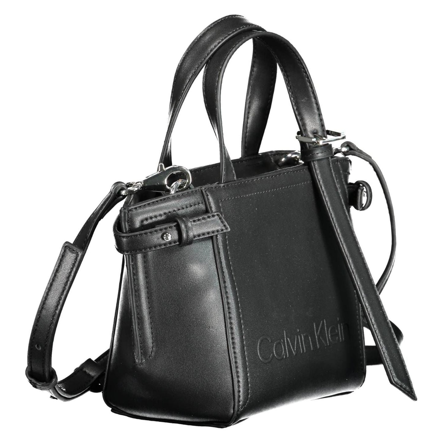 Calvin Klein Chic Black Shoulder Handbag with Zip Closure Calvin Klein