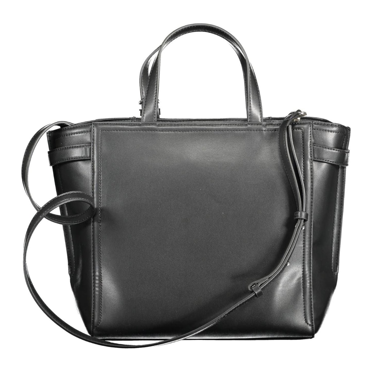 Calvin Klein Elegant Black Two-Handle Recycled Polyester Bag Calvin Klein