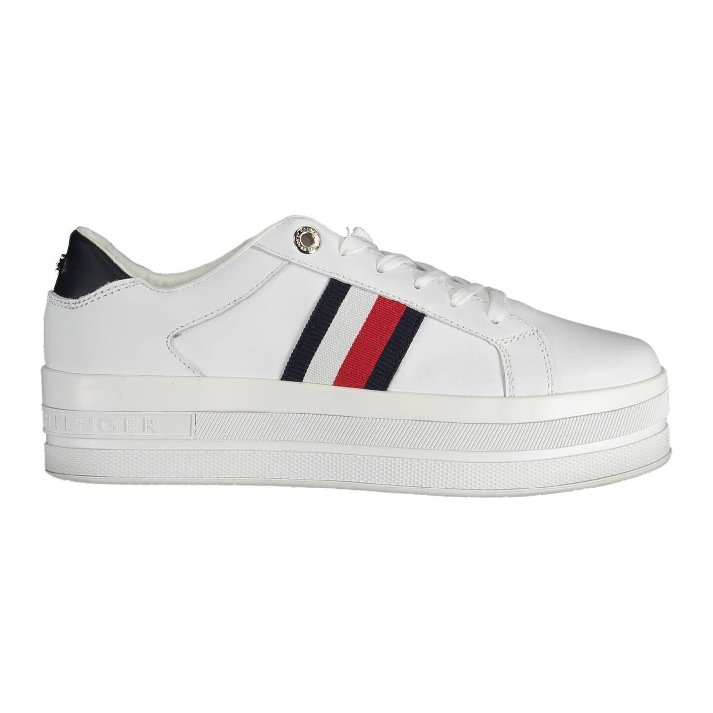 Tommy Hilfiger Sleek White Sneakers with Eco-Conscious Appeal Tommy Hilfiger