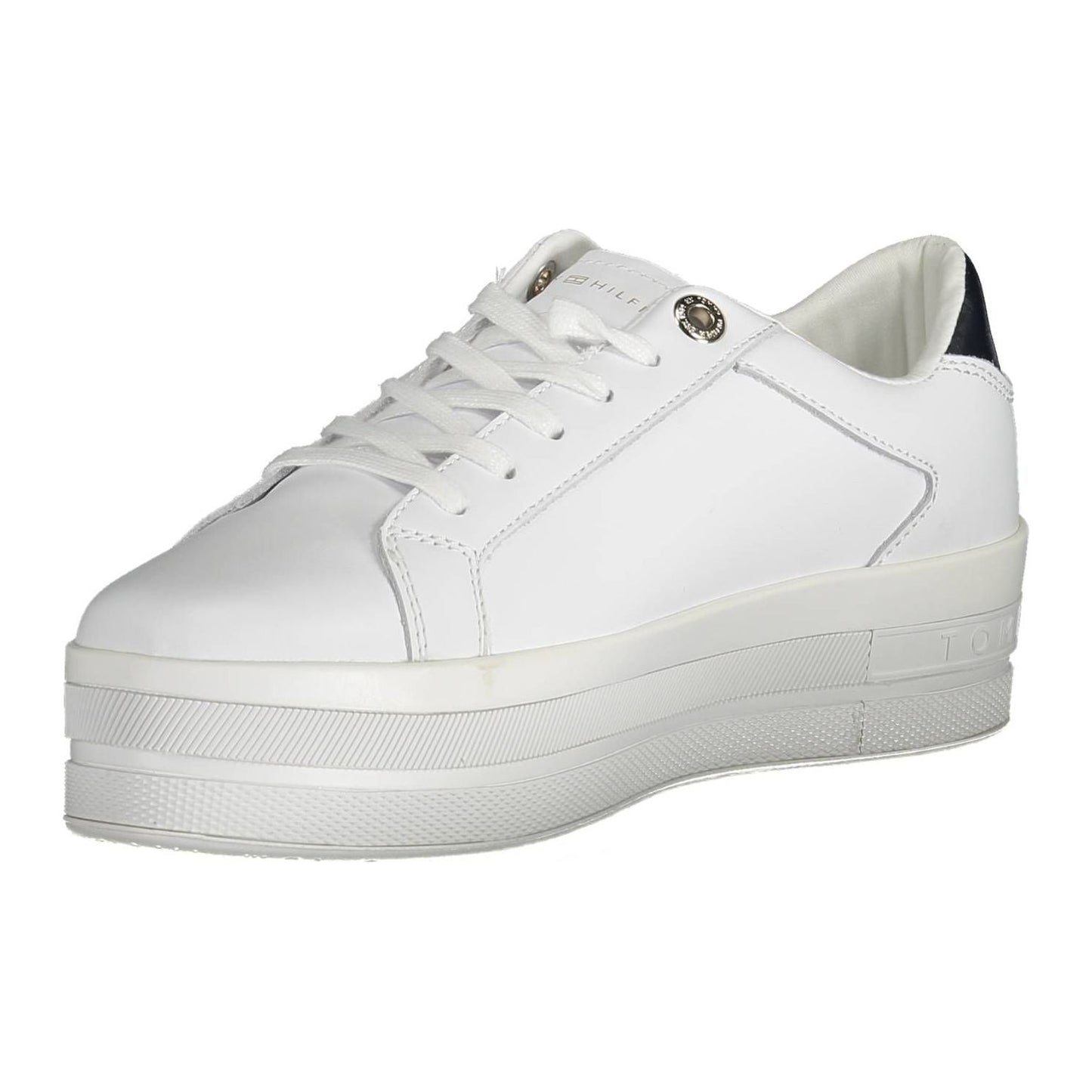 Tommy Hilfiger Sleek White Sneakers with Eco-Conscious Appeal Tommy Hilfiger