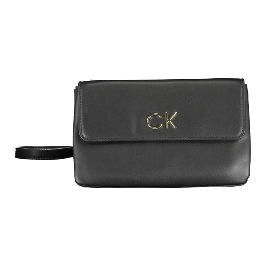 Calvin Klein Sleek Black Recycled Polyester Handbag Calvin Klein