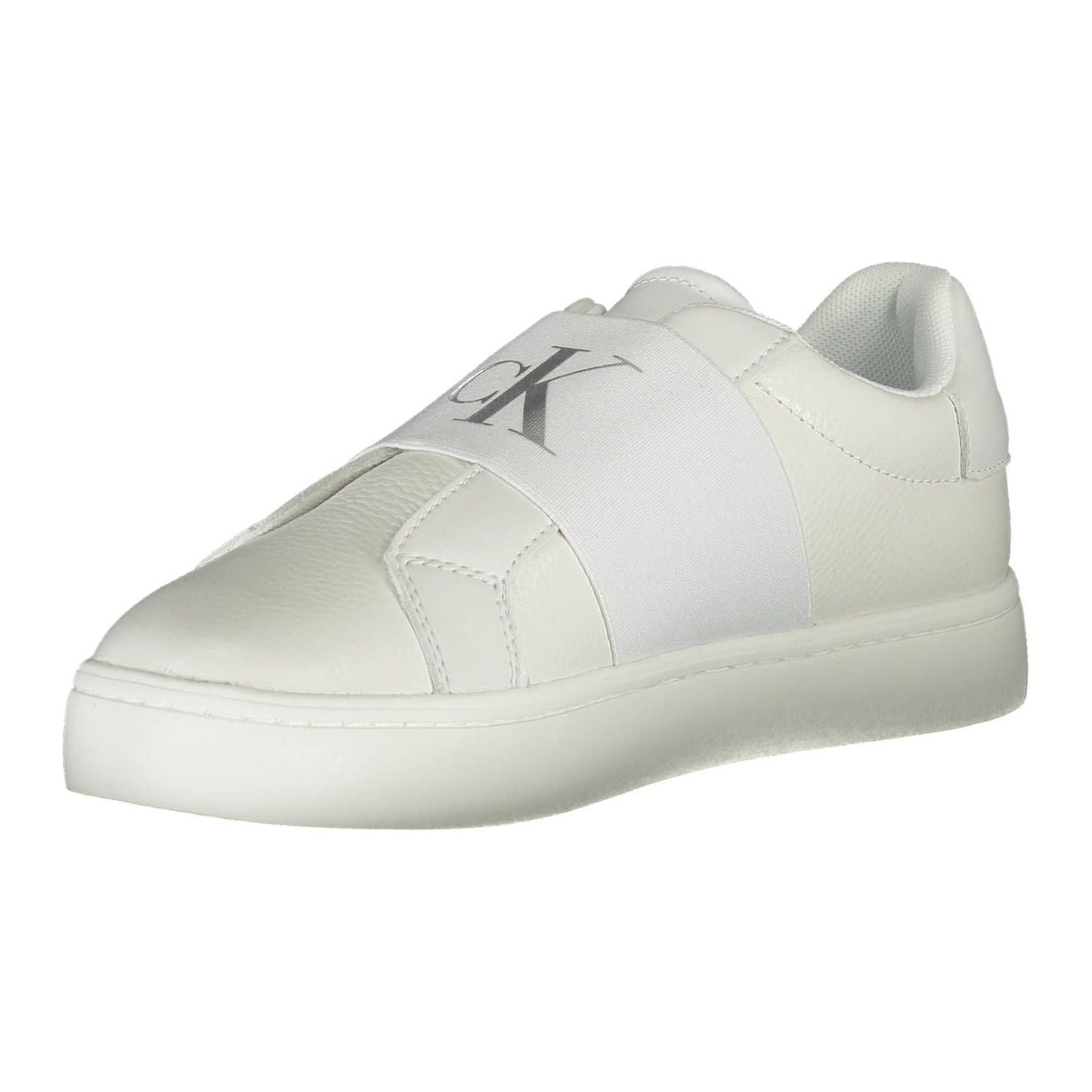 Calvin Klein Chic White Elastic Band Sneakers Calvin Klein