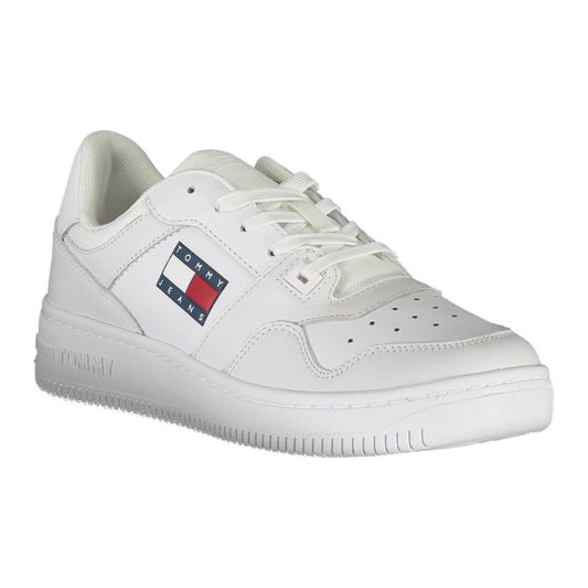 Tommy Hilfiger Sleek White Sneakers with Eco-Friendly Twist Tommy Hilfiger