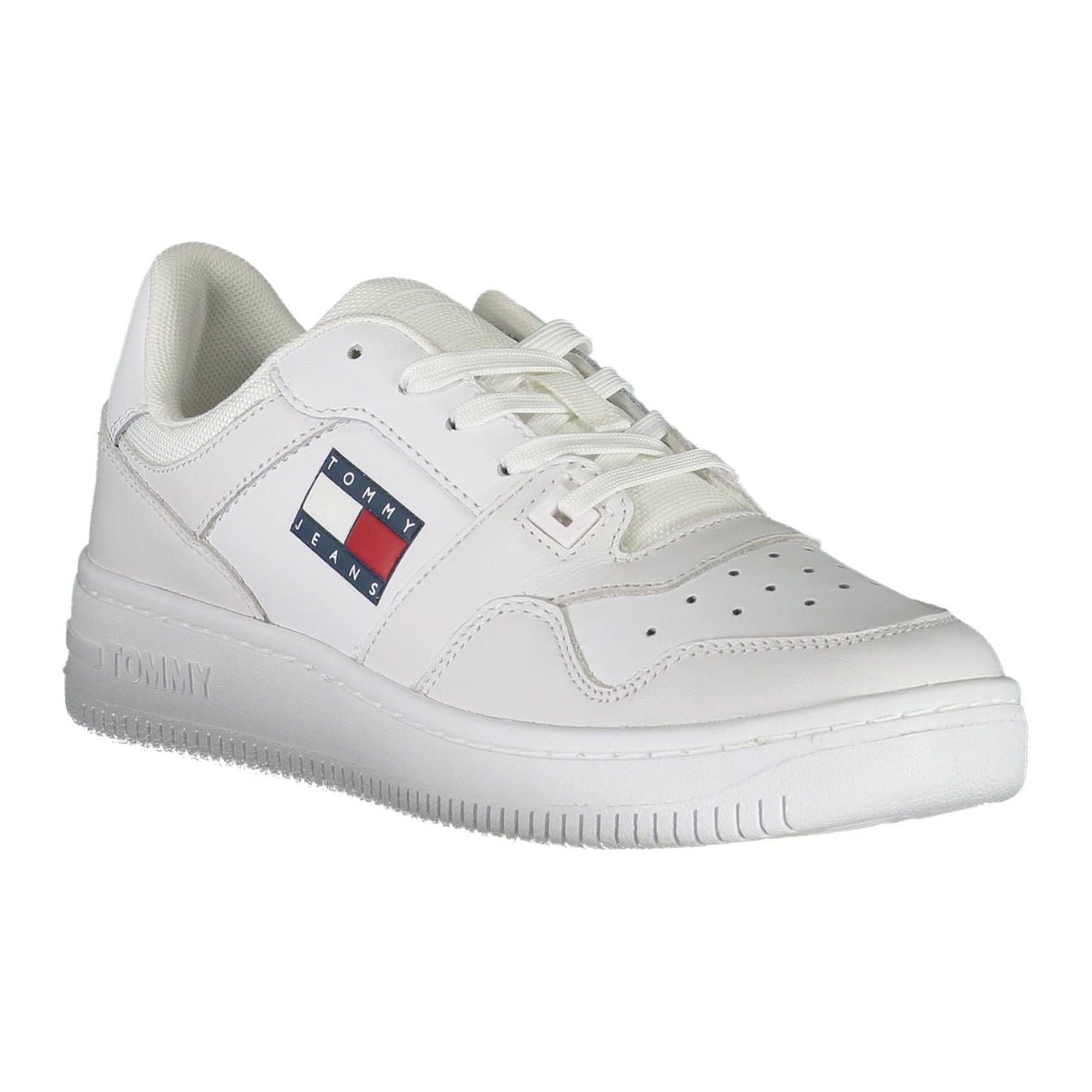 Tommy Hilfiger Sleek White Sneakers with Eco-Conscious Design Tommy Hilfiger