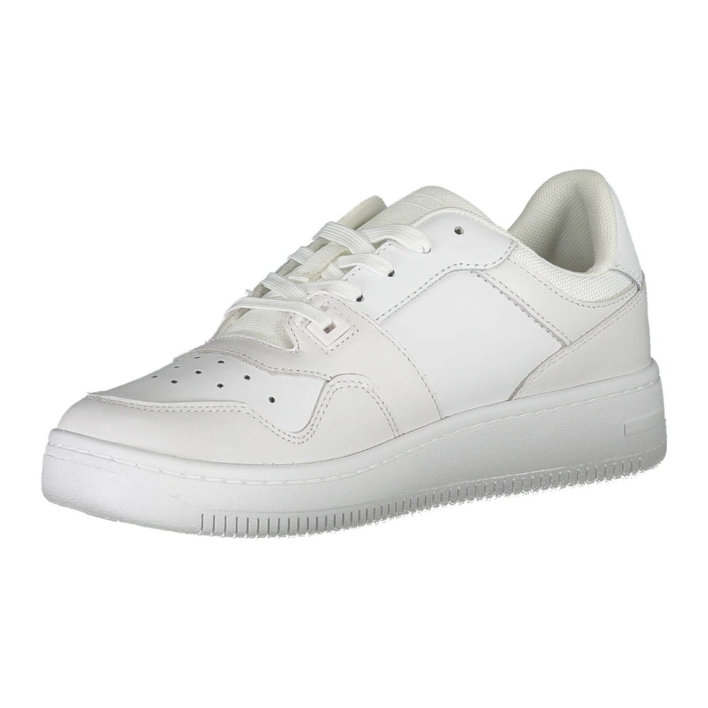 Tommy Hilfiger Sleek White Sneakers with Eco-Conscious Design Tommy Hilfiger