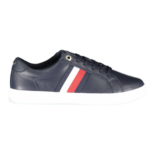 Tommy Hilfiger Chic Blue Lace-up Sneakers with Logo Accent Tommy Hilfiger