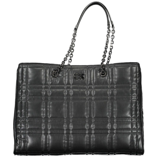 Calvin Klein Elegant Chain-Handle Black Handbag Calvin Klein