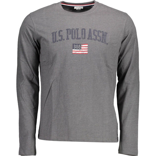 U.S. POLO ASSN. Elegant Gray Printed Logo Tee U.S. POLO ASSN.