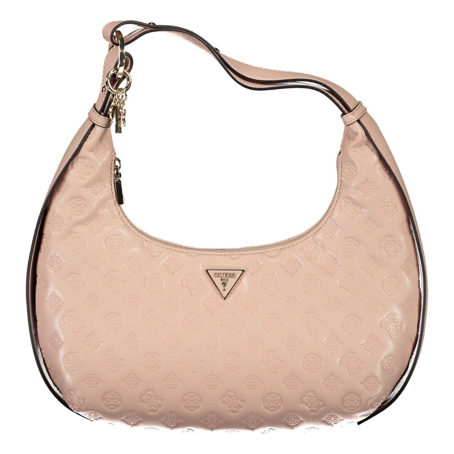 Guess Jeans Chic Pink Contrasting Details Shoulder Bag Guess Jeans