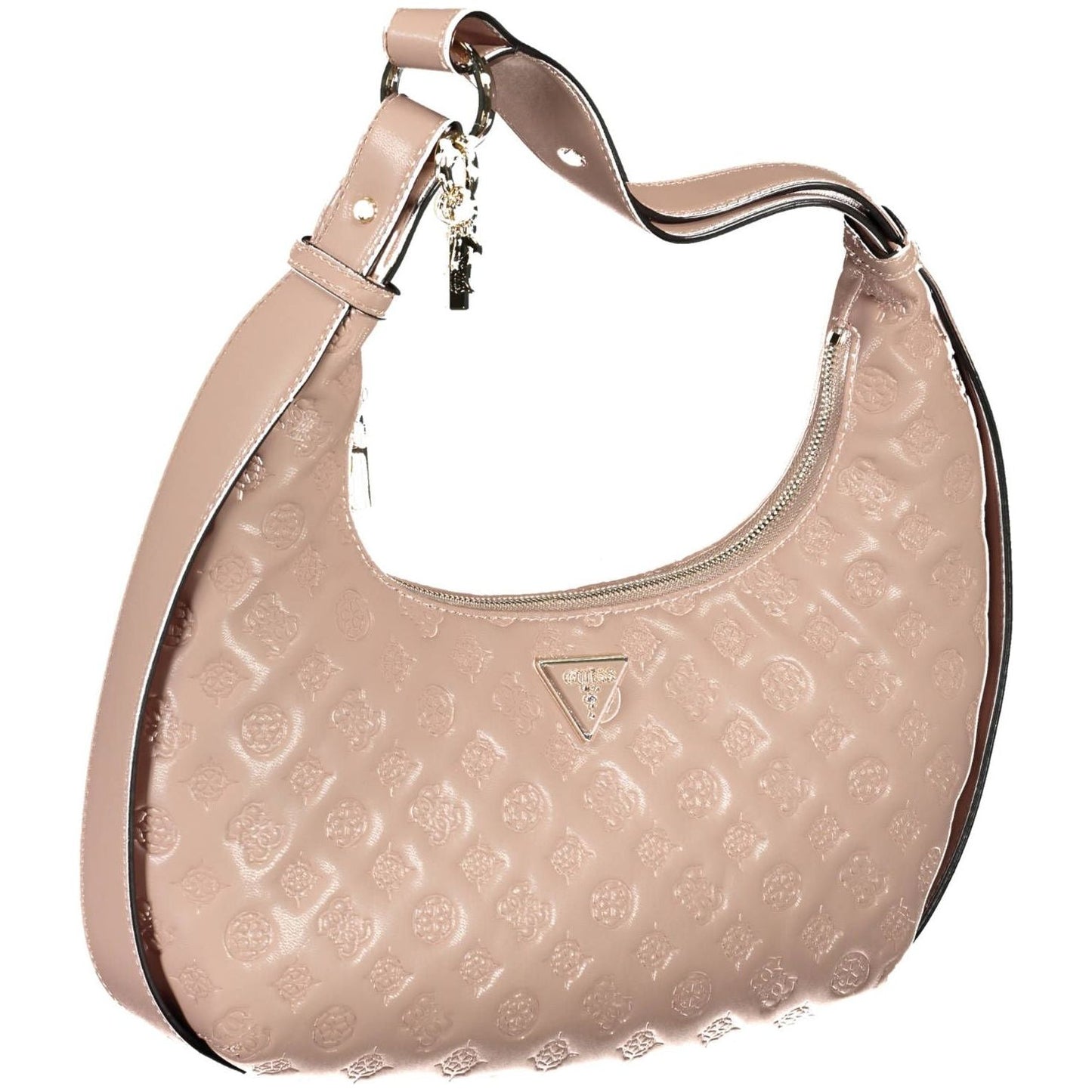 Guess Jeans Chic Pink Contrasting Details Shoulder Bag Guess Jeans