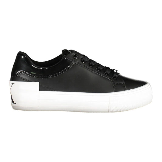 Calvin Klein Black Leather Women Sneaker Calvin Klein