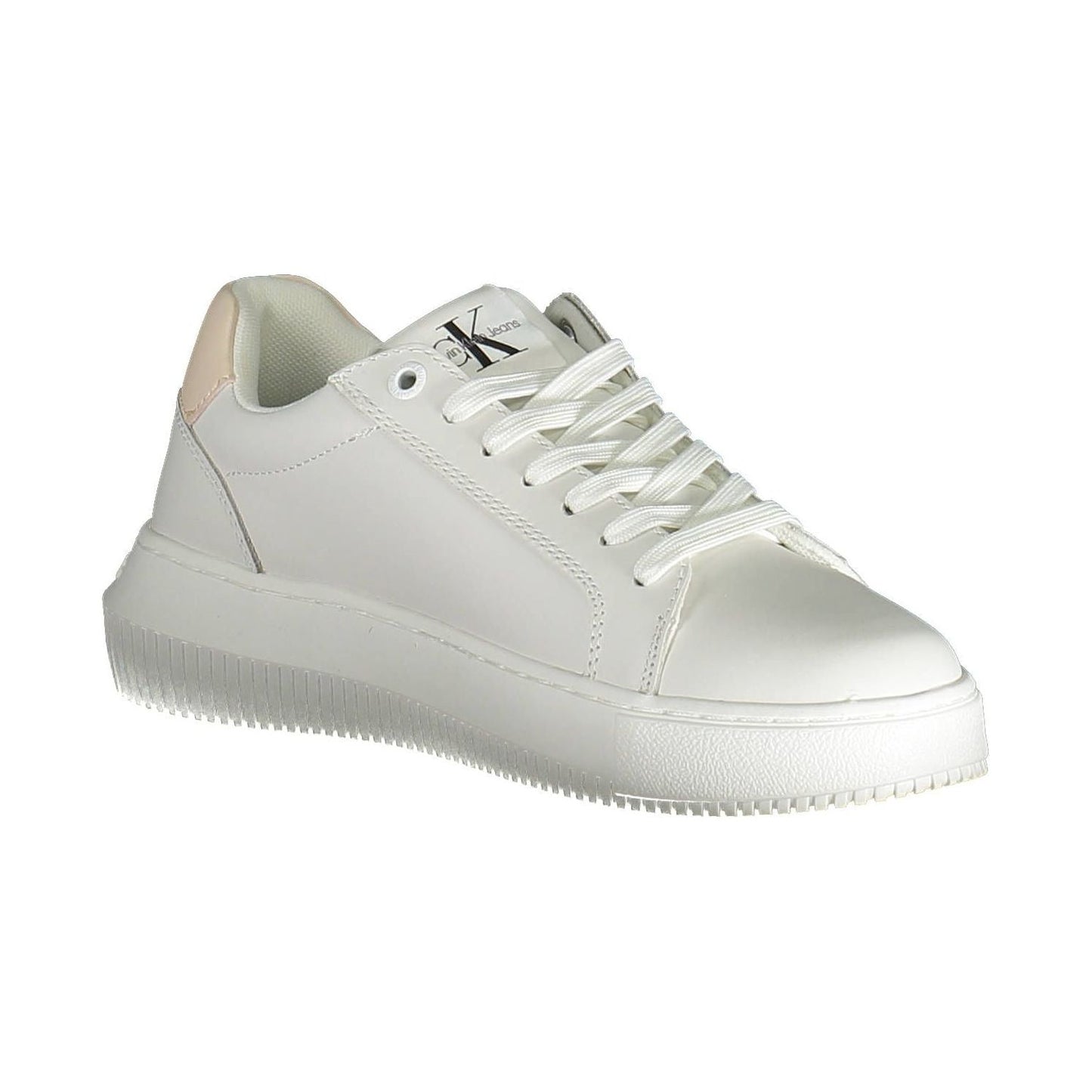 Calvin Klein Eco-Conscious White Sneakers with Contrasting Accents Calvin Klein