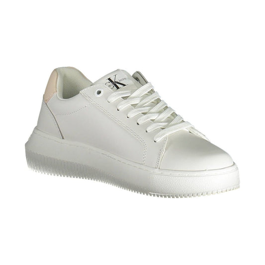 Calvin Klein Eco-Conscious White Sneakers with Contrasting Accents Calvin Klein