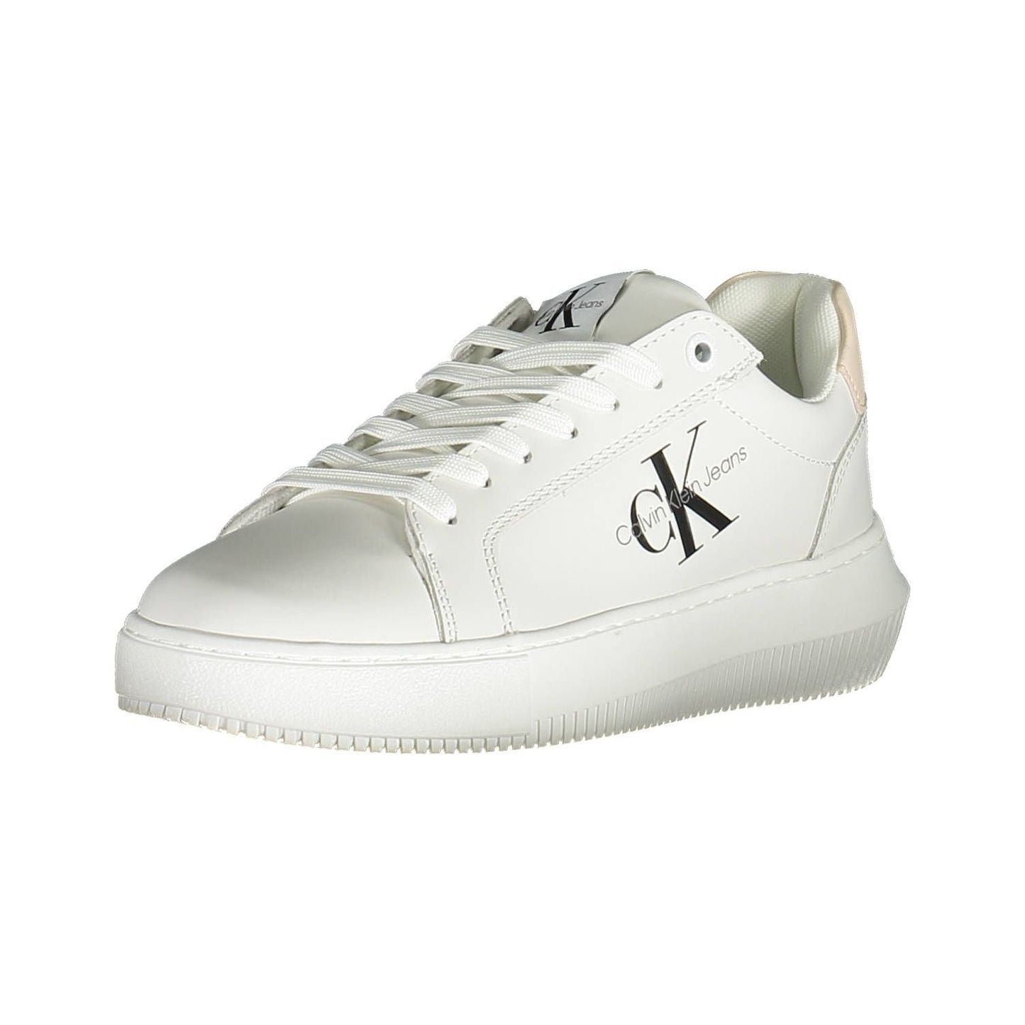 Calvin Klein Eco-Conscious White Sneakers with Contrasting Accents Calvin Klein