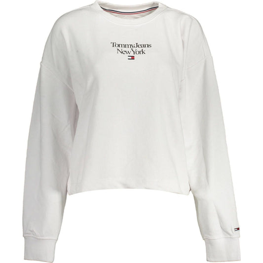 Tommy Hilfiger White Cotton Women Sweater Tommy Hilfiger