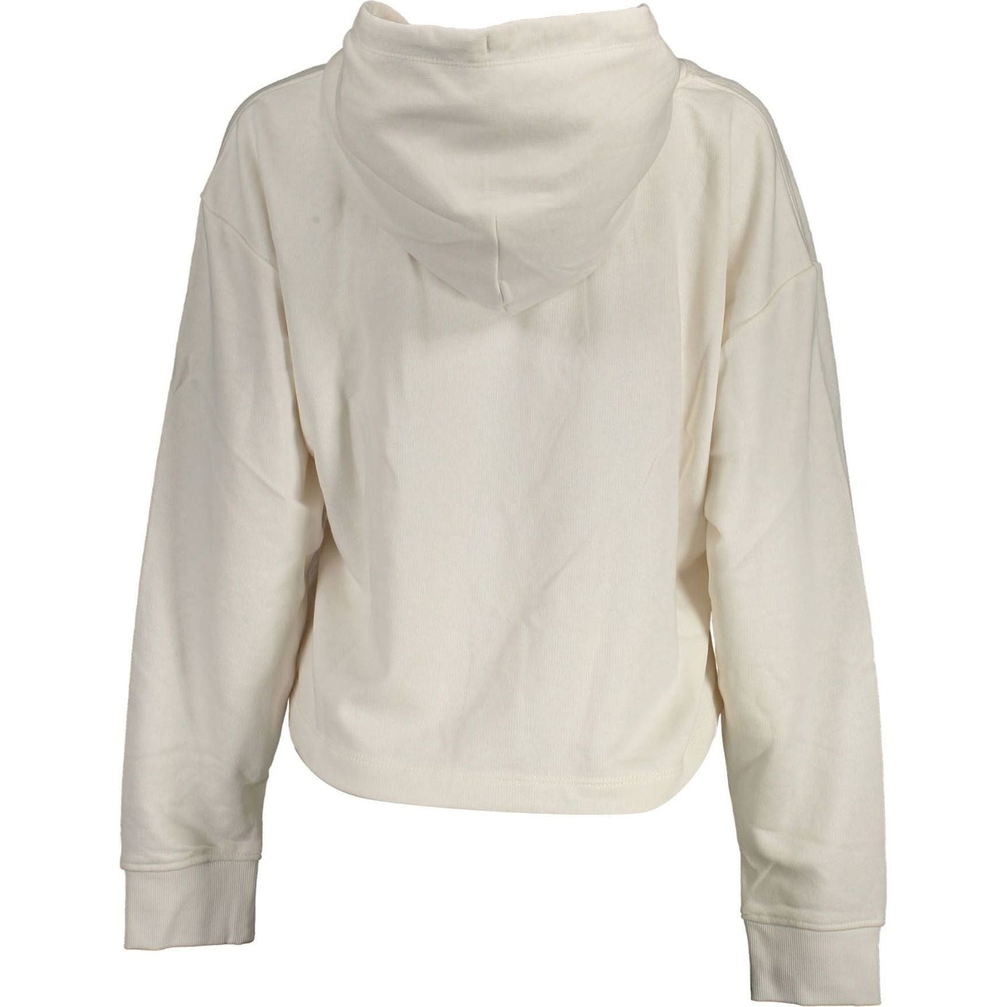 Tommy Hilfiger Chic White Embroidered Hooded Sweatshirt Tommy Hilfiger