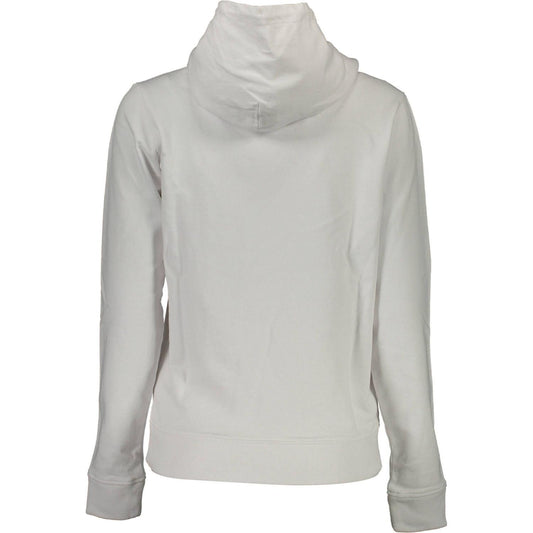 Tommy Hilfiger Chic White Cotton Hooded Sweatshirt Tommy Hilfiger