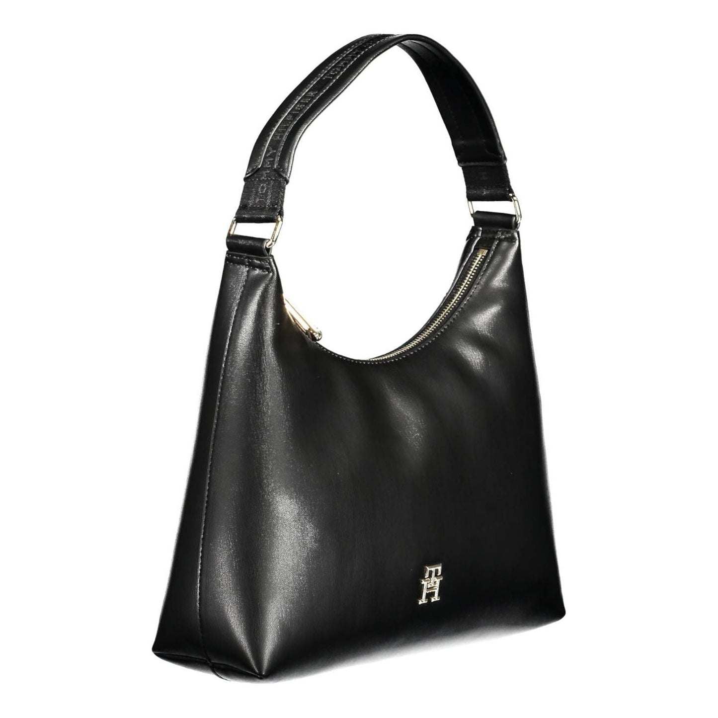 Tommy Hilfiger Elegant Black One-Handle Shoulder Bag Tommy Hilfiger