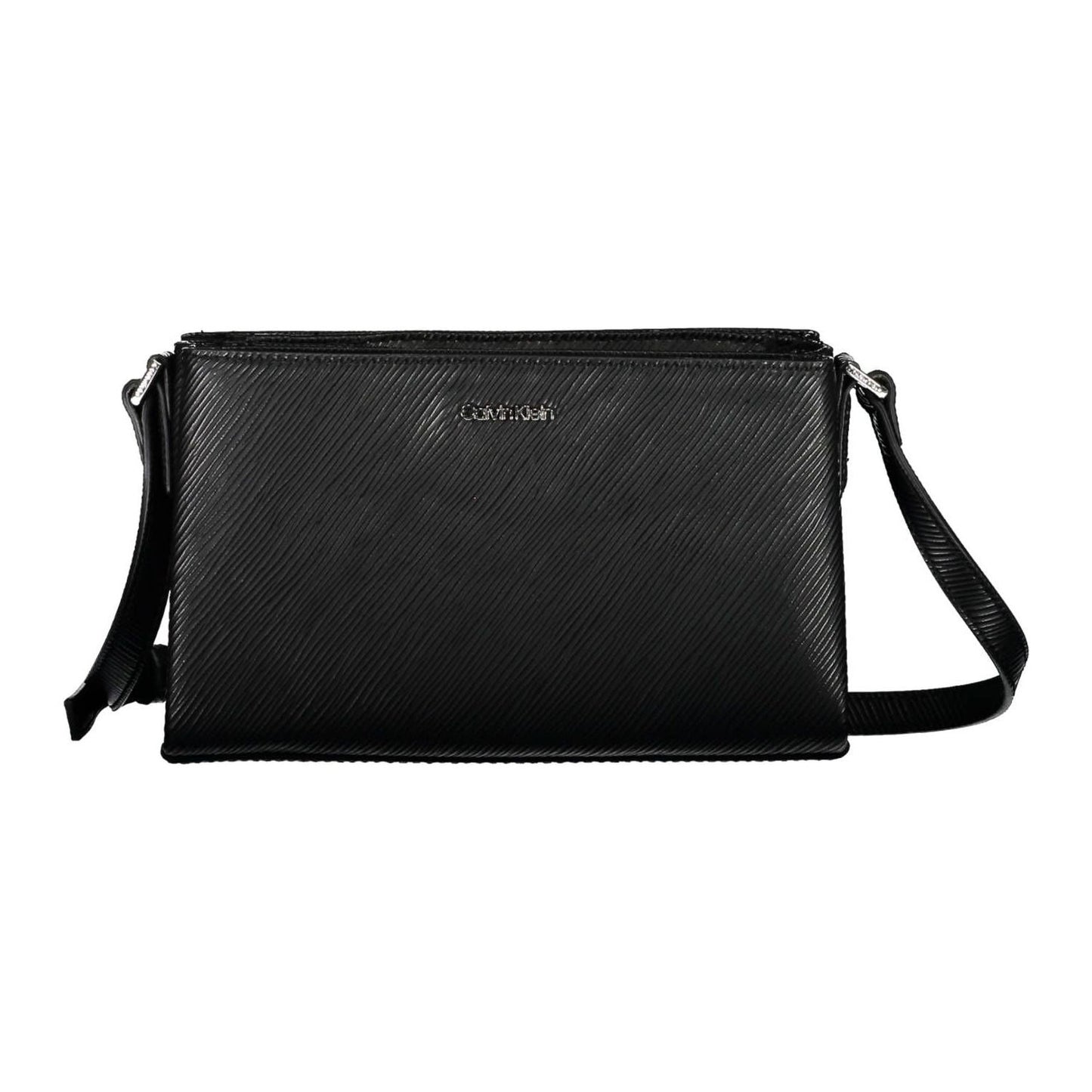 Calvin Klein Eco-Chic Black Shoulder Bag with Contrasting Details Calvin Klein