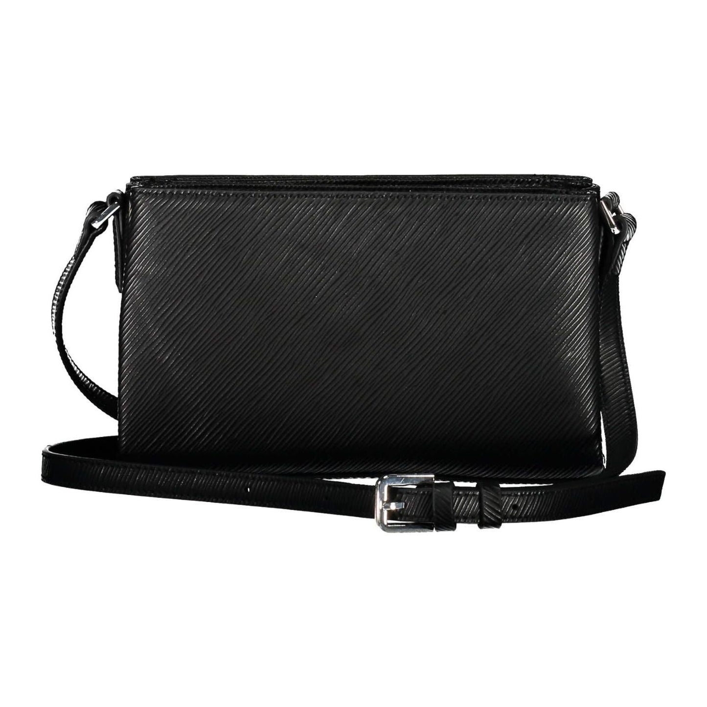 Calvin Klein Eco-Chic Black Shoulder Bag with Contrasting Details Calvin Klein