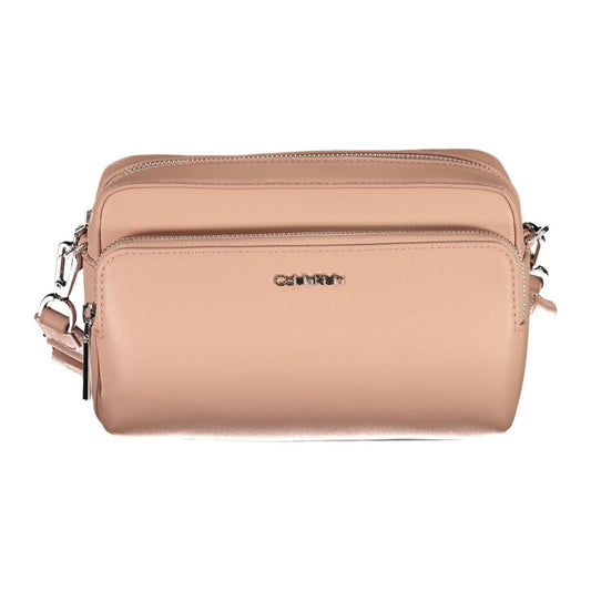 Calvin Klein Elegant Pink Shoulder Bag with Logo Detail Calvin Klein