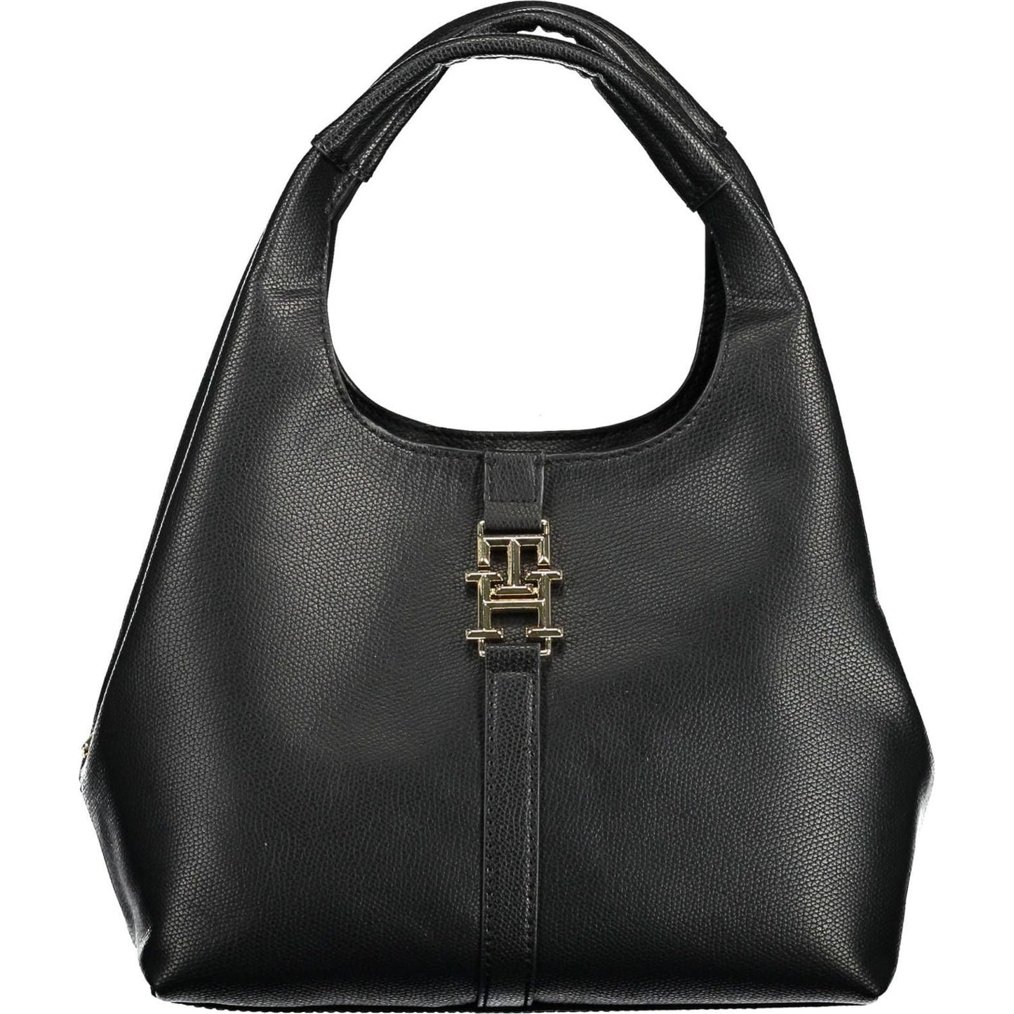 Tommy Hilfiger Elegant Black Shoulder Bag with Contrasting Details Tommy Hilfiger