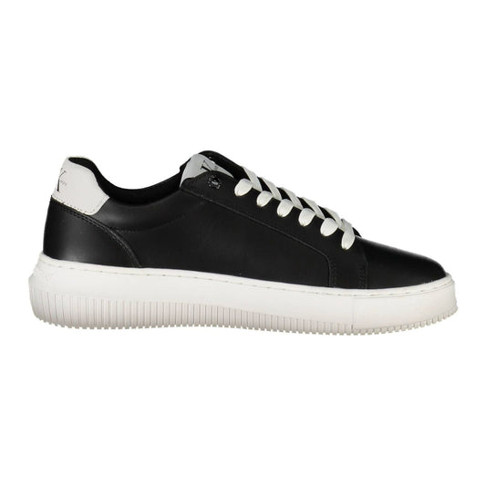 Calvin Klein Black Leather Women Sneaker Calvin Klein