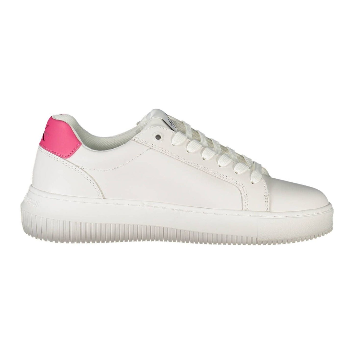 Calvin Klein Eco-Conscious White Sneakers with Logo Accent Calvin Klein