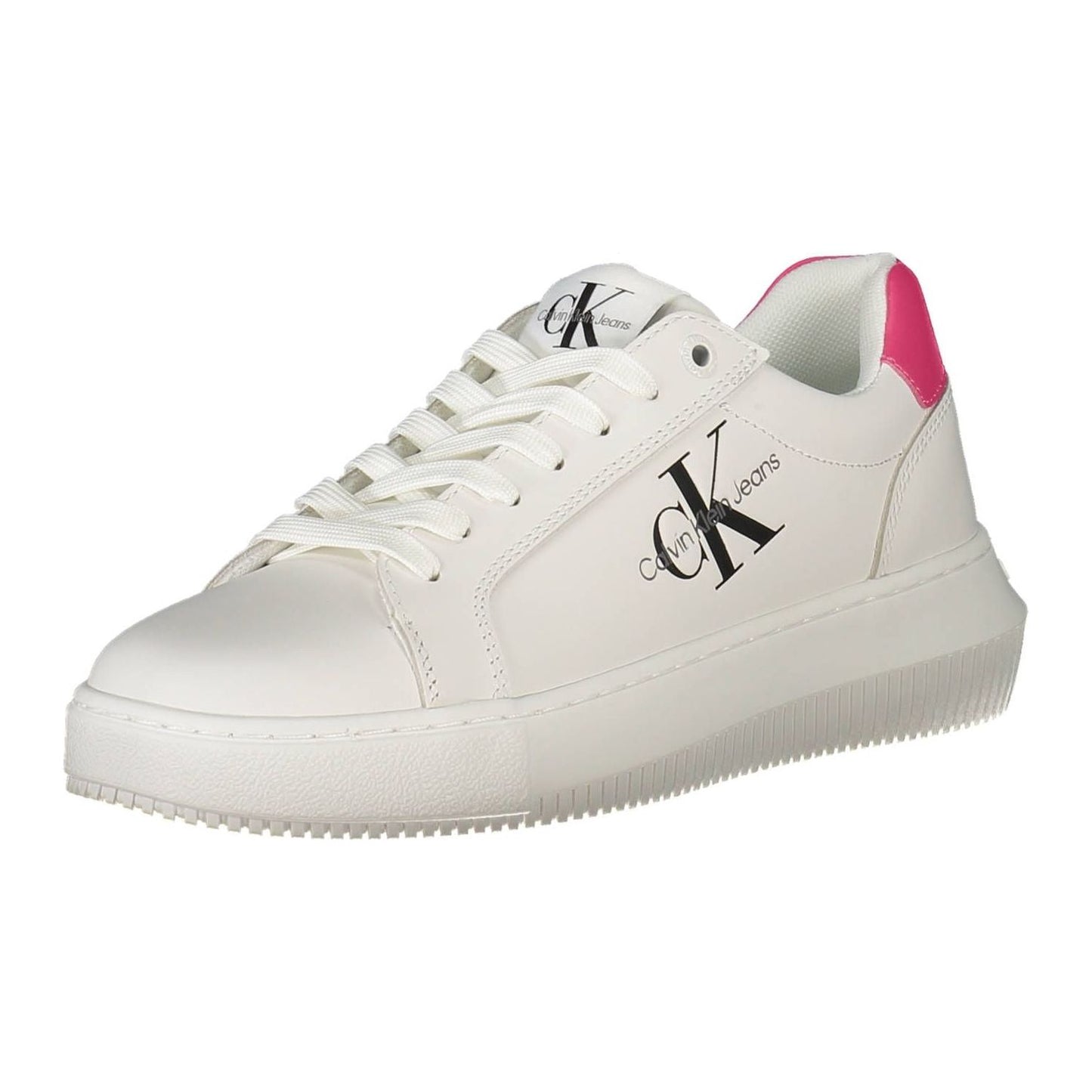 Calvin Klein White Leather Women Sneaker