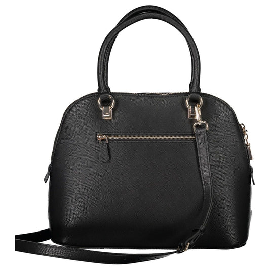 Guess Jeans Chic Black Guess Handbag with Contrasting Details Guess Jeans