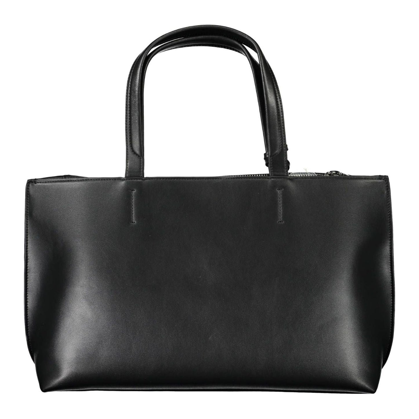 Calvin Klein Elegant Black Shoulder Bag with Contrast Details Calvin Klein