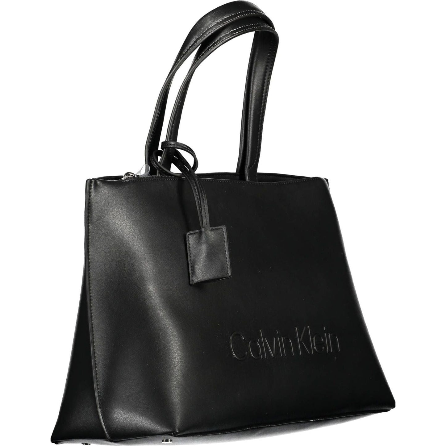 Calvin Klein Elegant Black Shoulder Bag with Contrast Details Calvin Klein