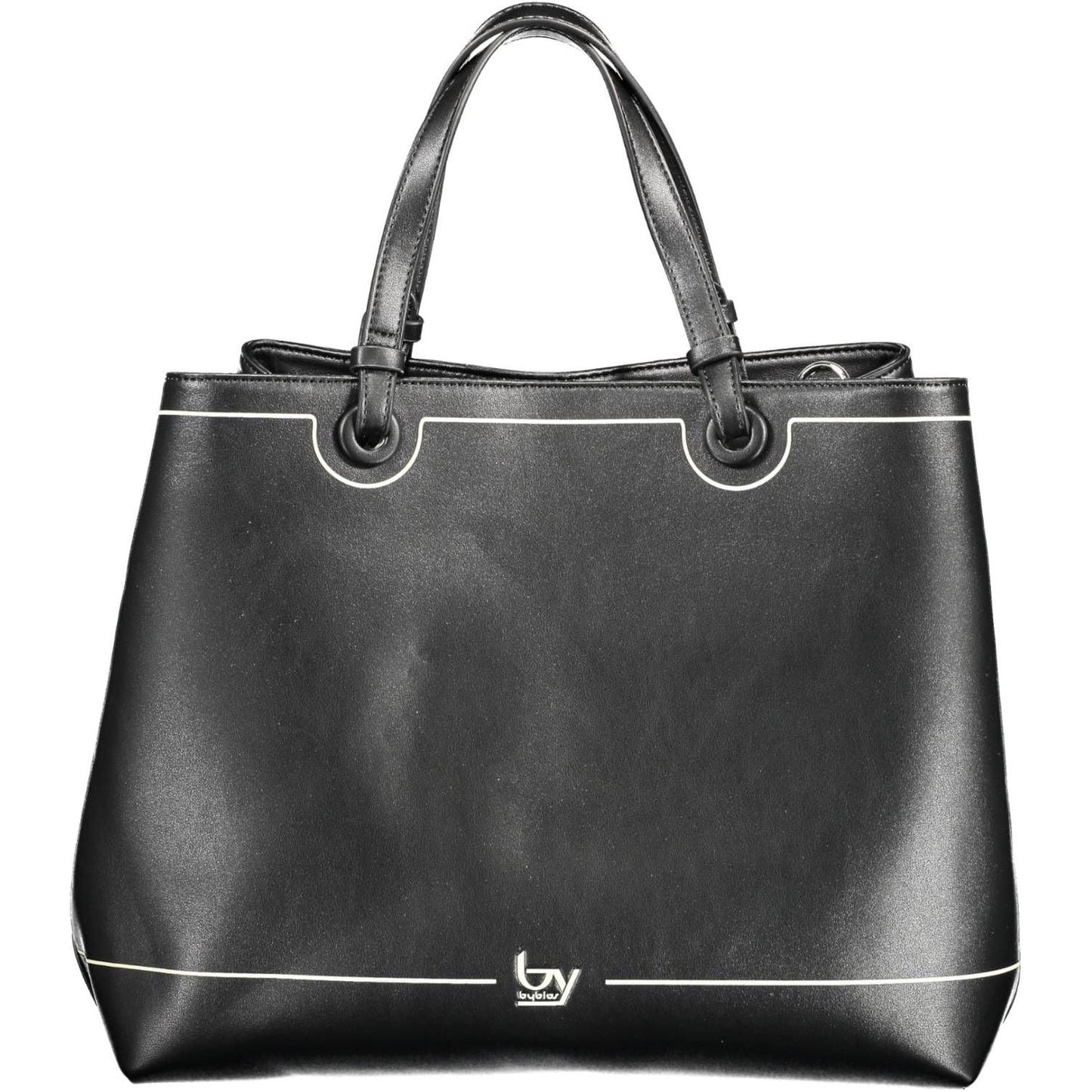 BYBLOS Elegant Black Two-Handled Shoulder Bag BYBLOS