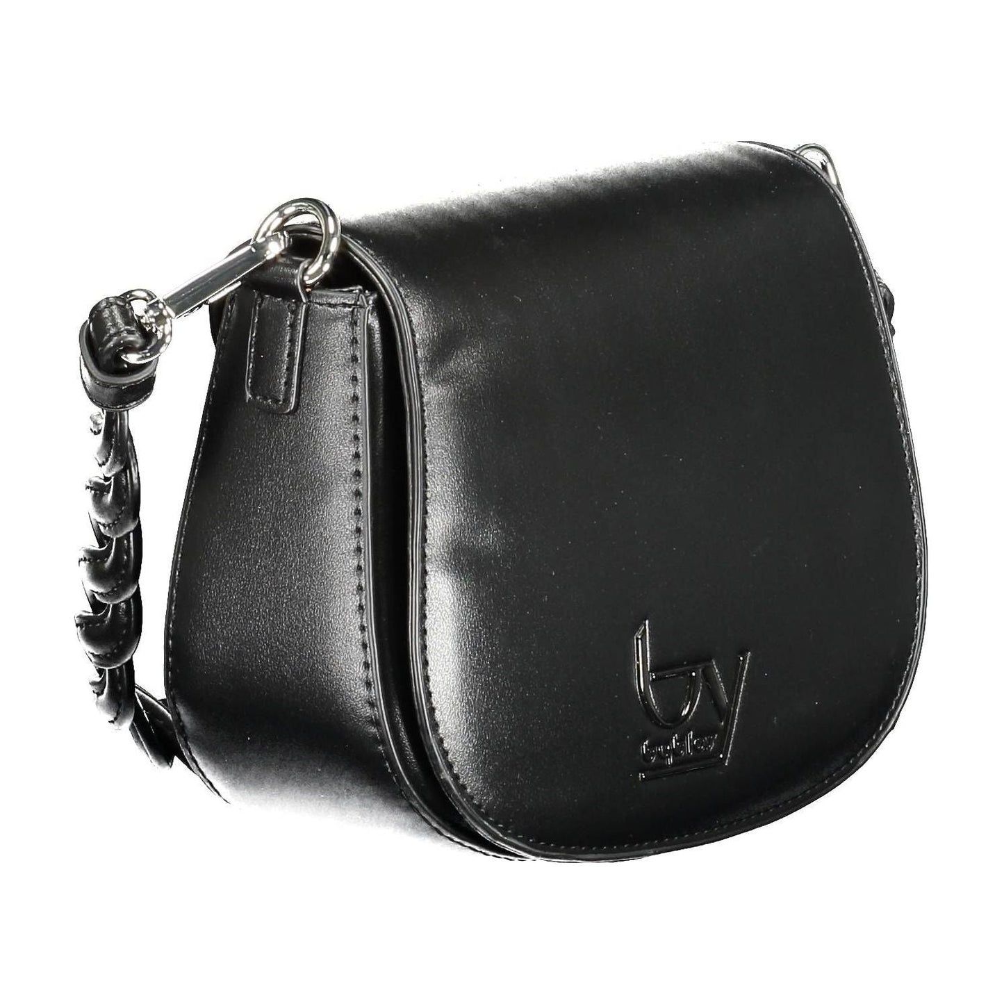 BYBLOS Elegant Contrasting Detail Black Handbag BYBLOS