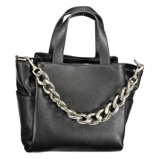 BYBLOS Sleek Black Multi-Pocket Handbag BYBLOS