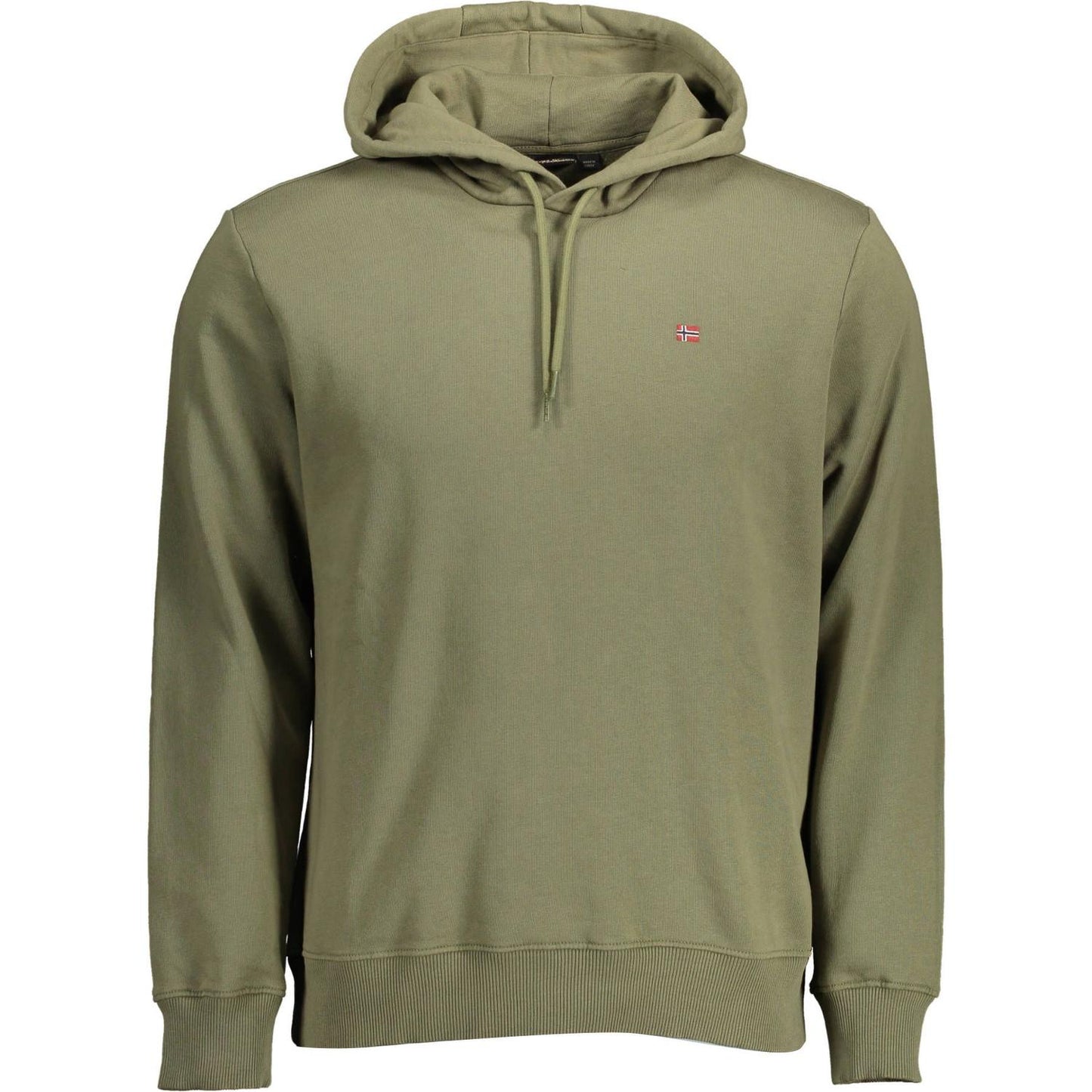 Napapijri Exclusive Green Hooded Sweatshirt Napapijri