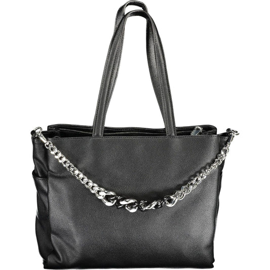 BYBLOS Elegant Black Chain-Strap Handbag BYBLOS