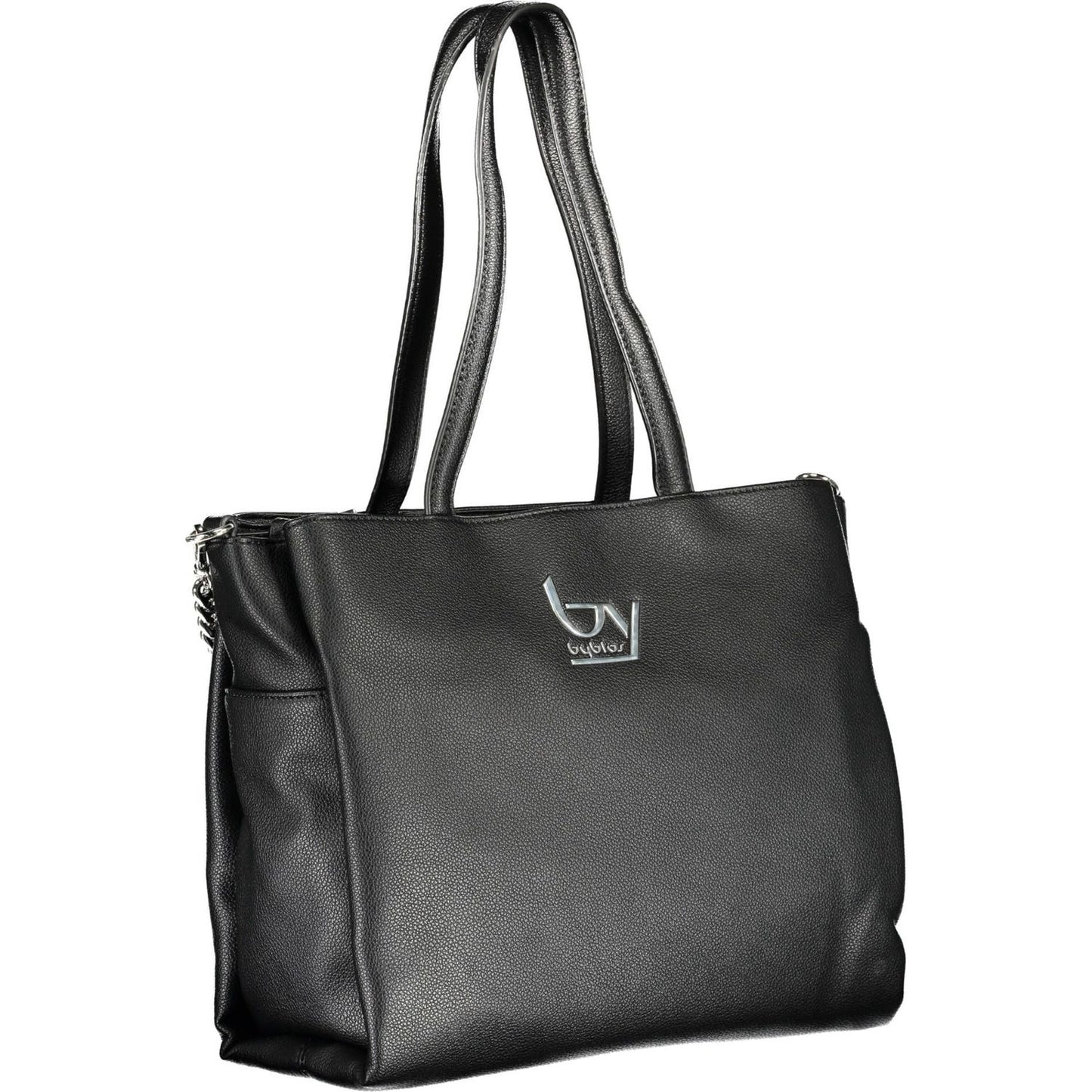 BYBLOS Elegant Black Chain-Strap Handbag BYBLOS