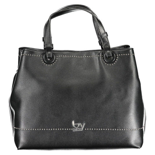 BYBLOS Elegant Black Two-Compartment Handbag BYBLOS