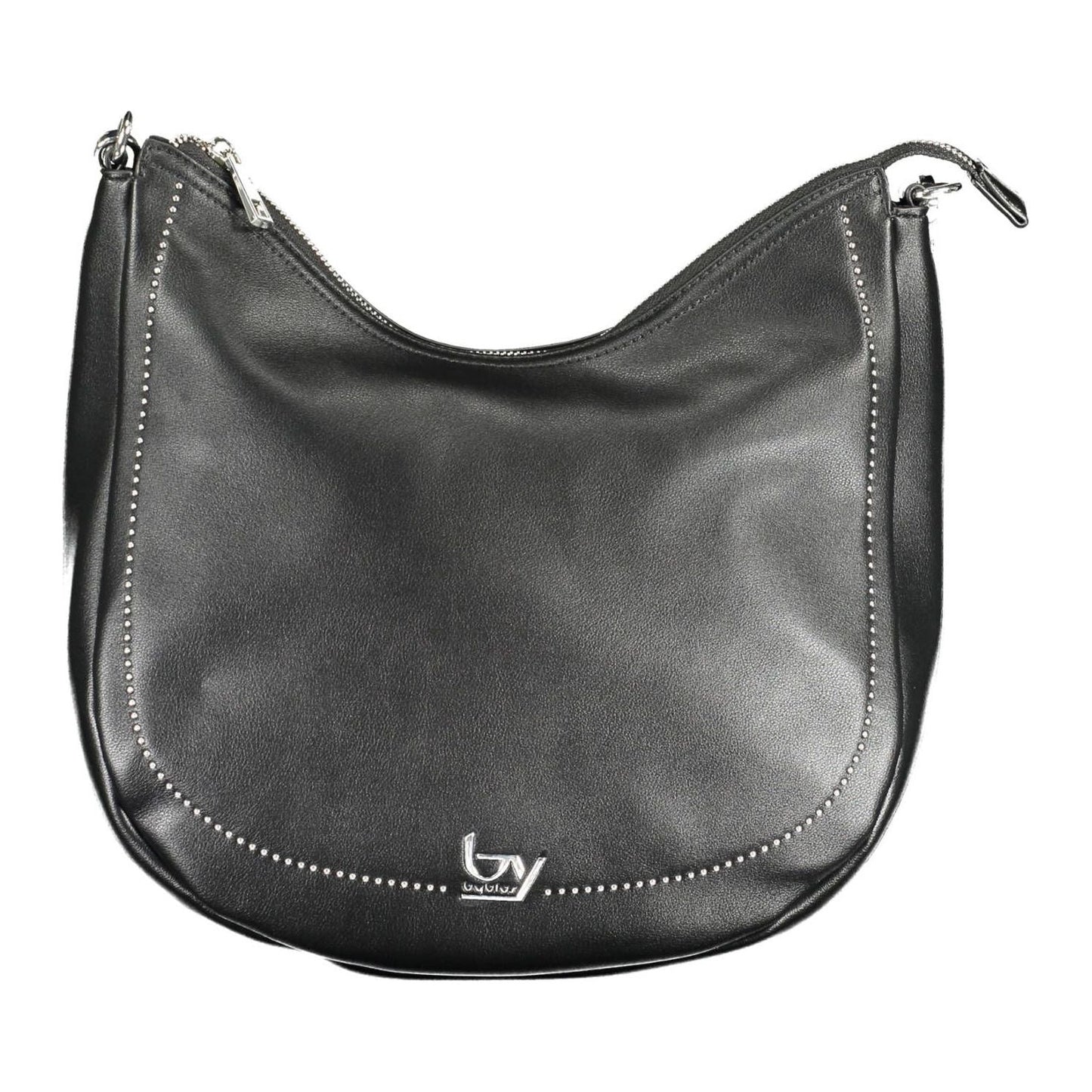 BYBLOS Elegant Black Polyurethane Handbag BYBLOS