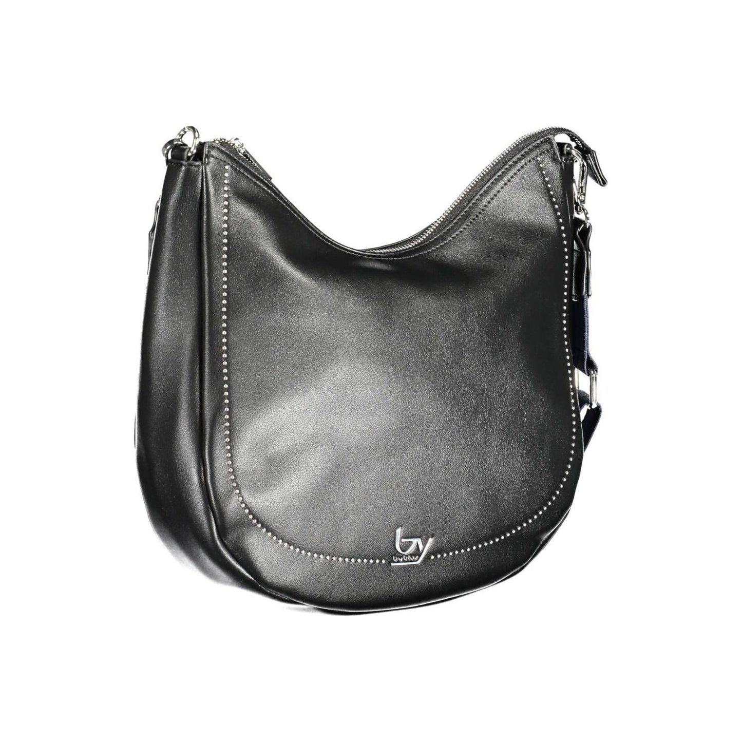 BYBLOS Elegant Black Polyurethane Handbag BYBLOS