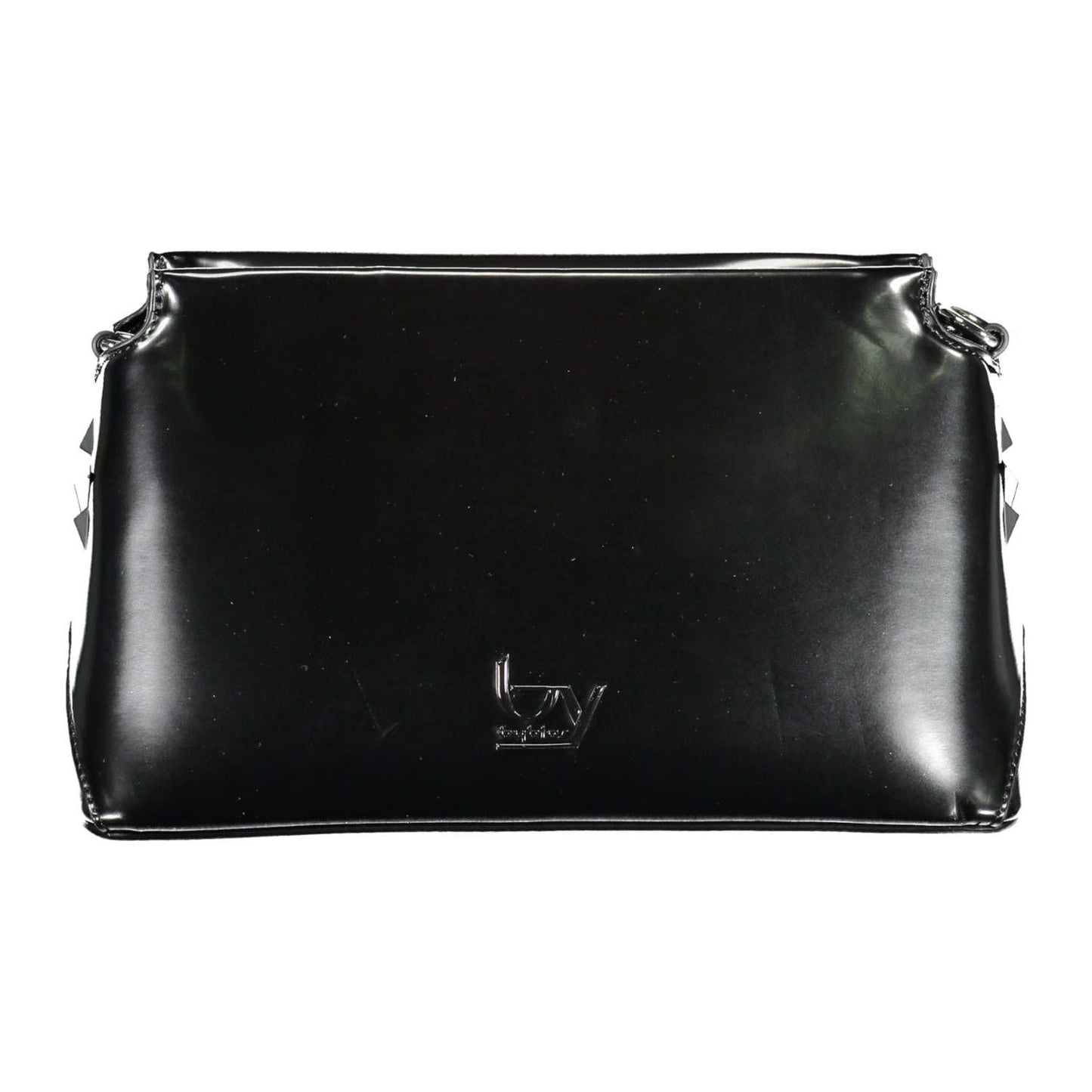 BYBLOS Elegant Black Contrasting Details Shoulder Bag BYBLOS