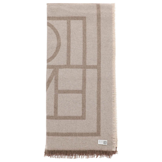 Toteme cashmere blend monogram scarf Scarves Hats & Gloves Toteme