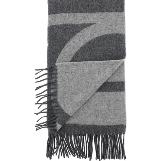 Toteme monogram jacquard wool scarf Scarves Hats & Gloves Toteme