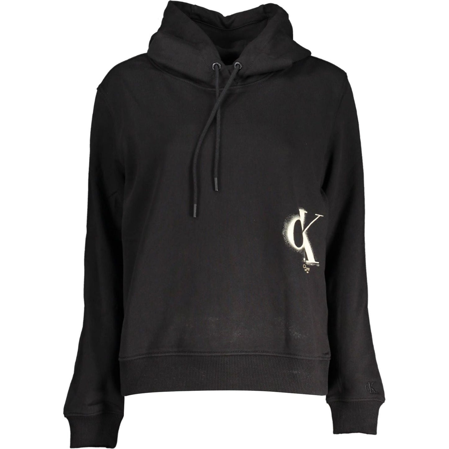 Calvin Klein Elegant Black Logo Hooded Sweatshirt Calvin Klein