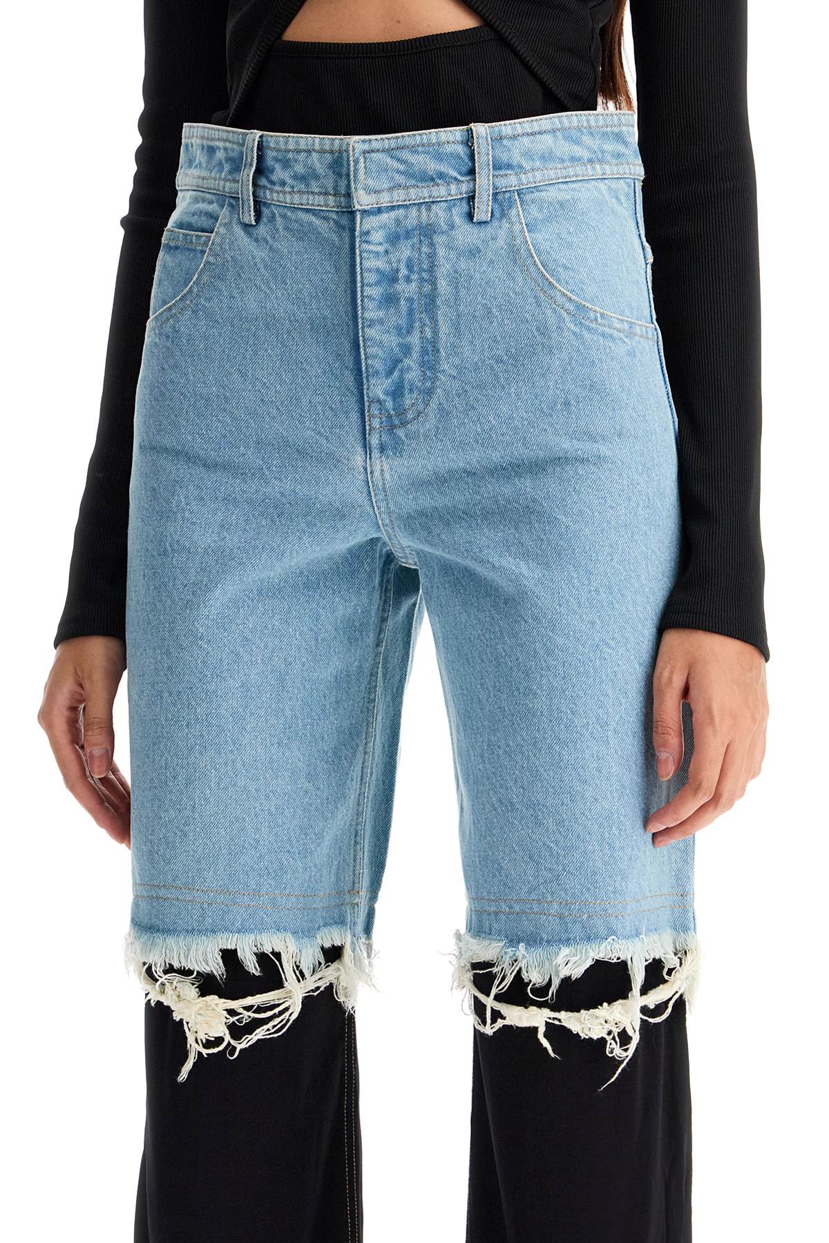 Christopher Esber high-waisted jeans with jersey inserts Jeans Christopher Esber