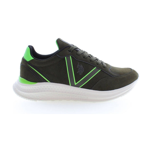 U.S. POLO ASSN. Green Laced Sports Sneakers with Logo Detail U.S. POLO ASSN.